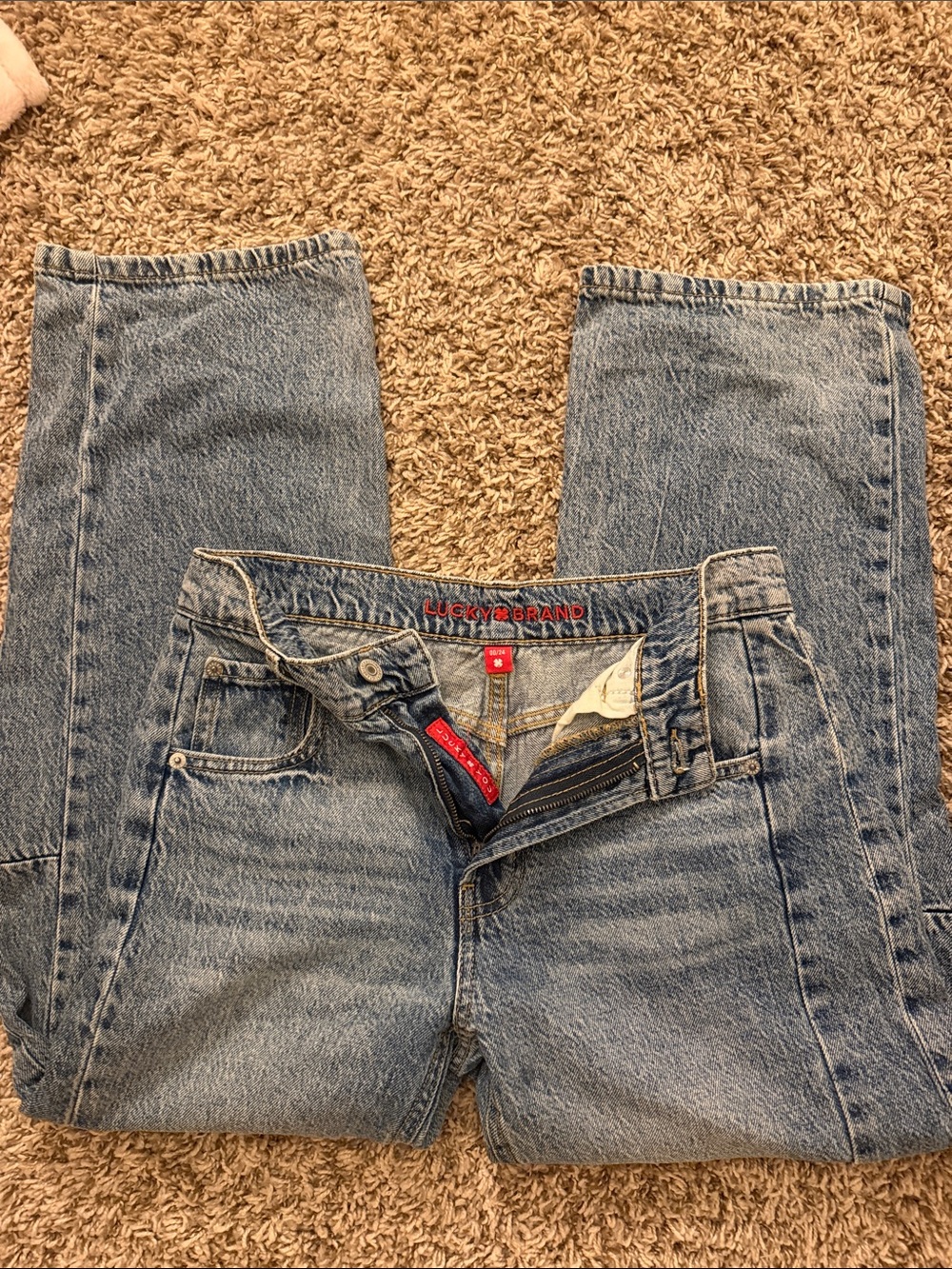 Lucky Brand Medium Blue Jeans - Casual Straight Leg